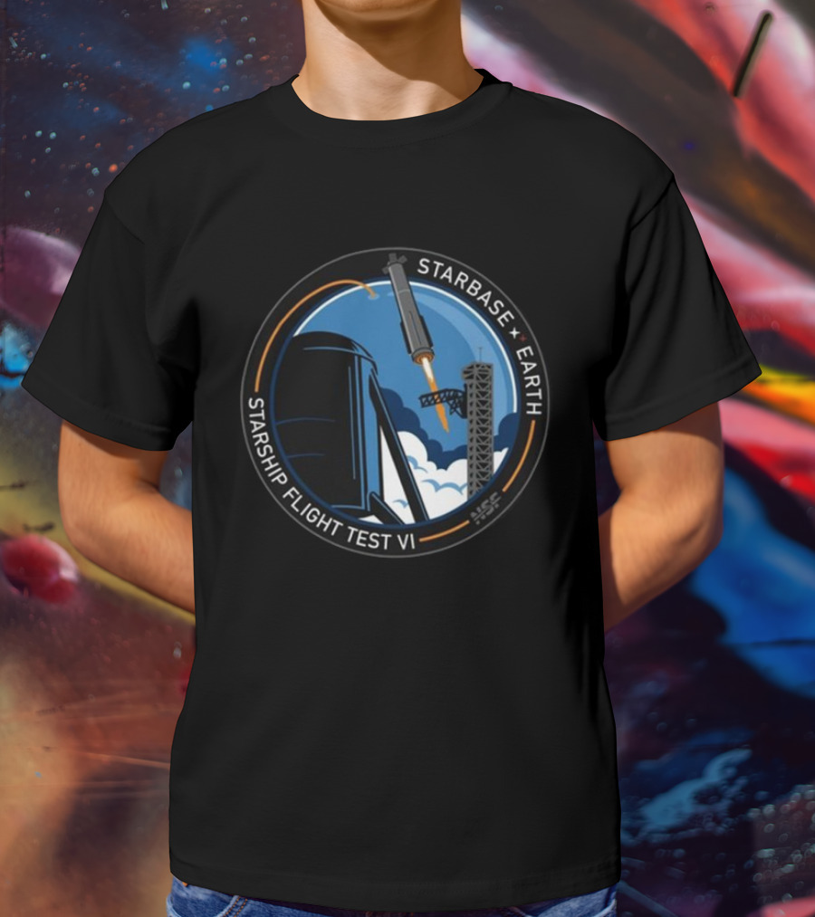 Starbase Earth Starship Flight Test VI NSC所属 T-Shirt
