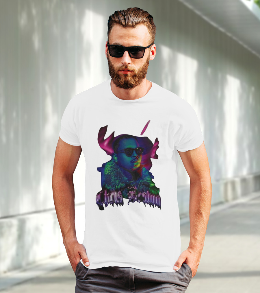 Chris Brown Psychedelic Northern Lights T-Shirt