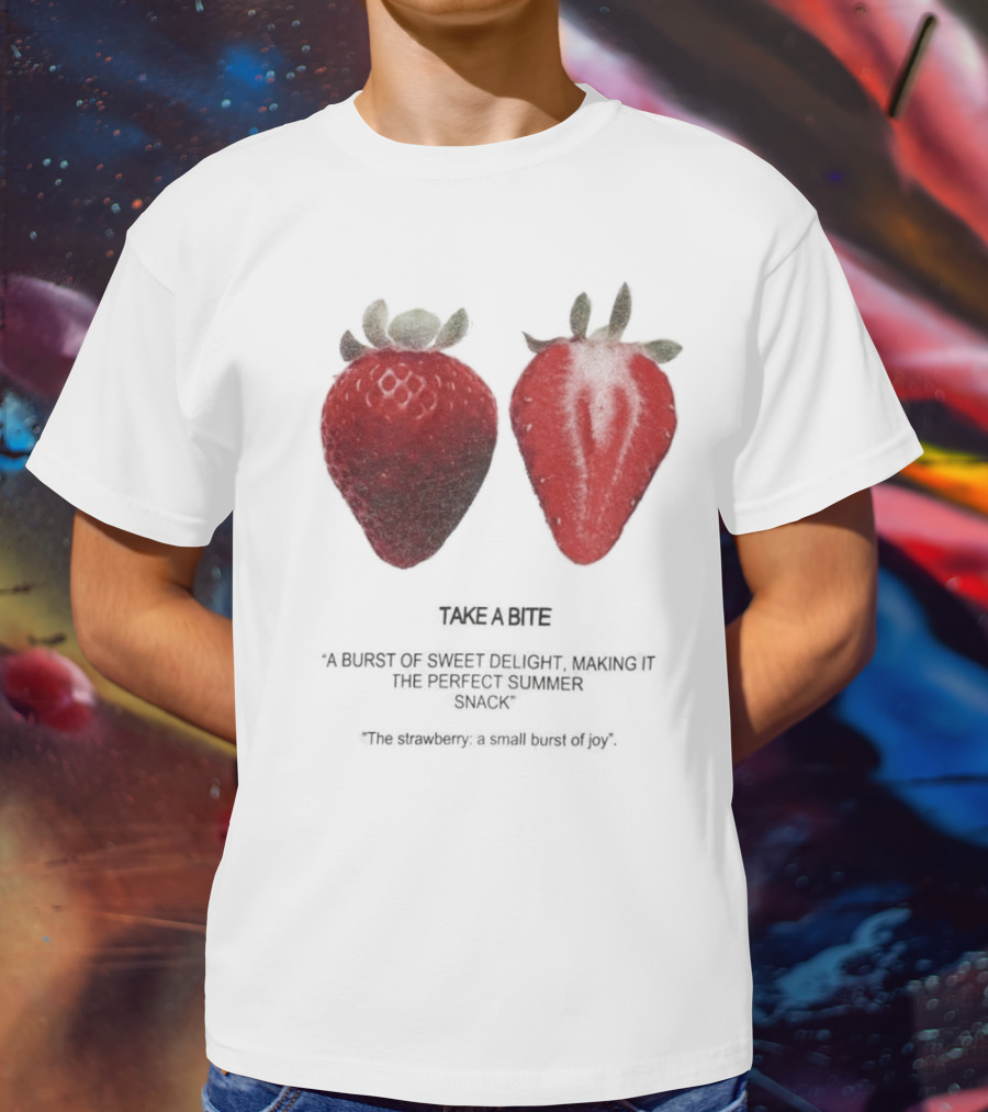 Take A Bite A Burst Of Sweet Delight The Perfect Summer Snack Strawberry T-Shirt