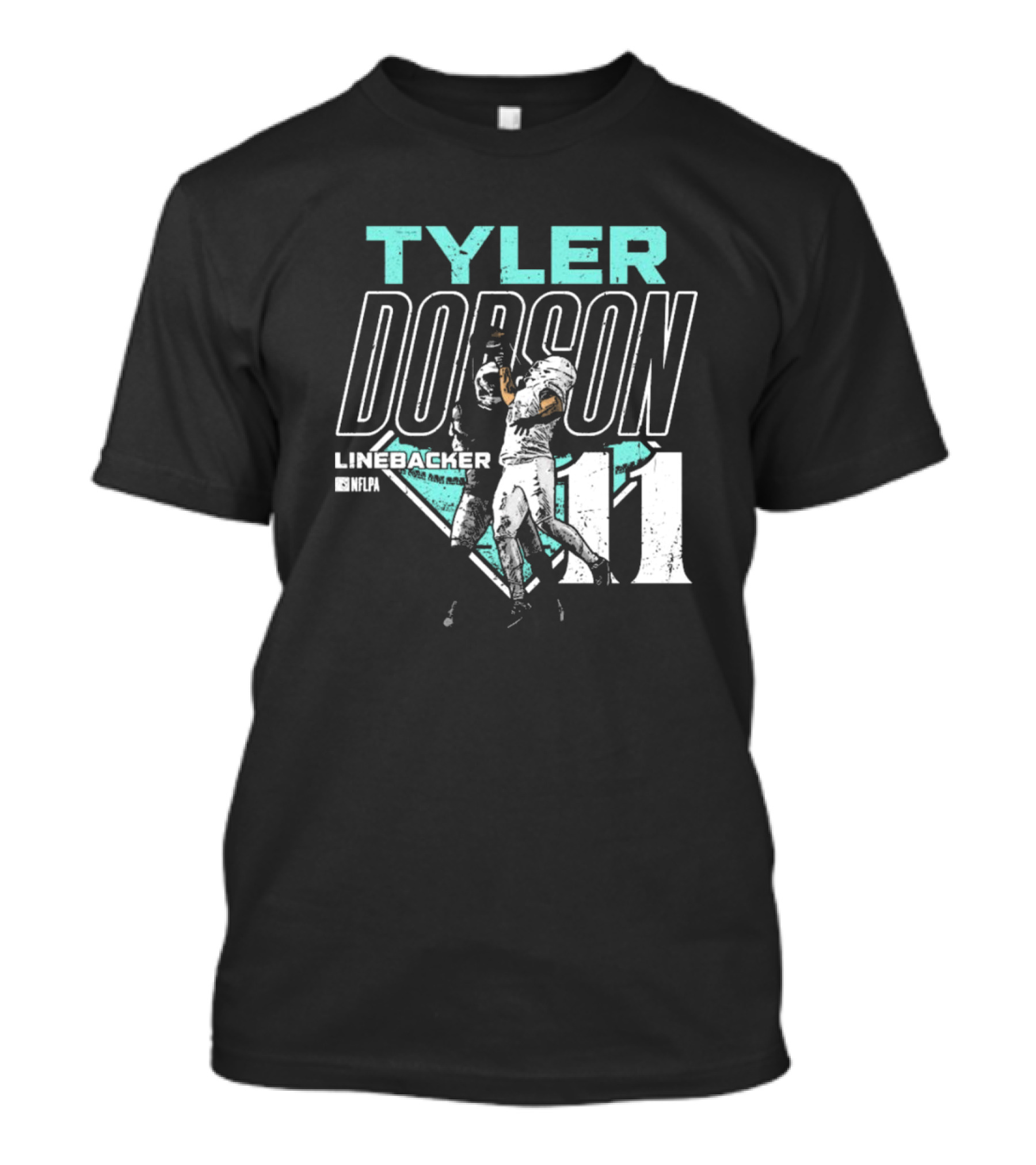 Tyler Dodson NFLPA Miami Dolphins Linebacker One-Handed Catch 11 T-Shirt