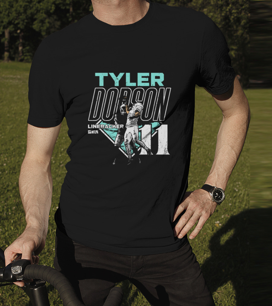 Tyler Dodson NFLPA Miami Dolphins Linebacker One-Handed Catch 11 T-Shirt