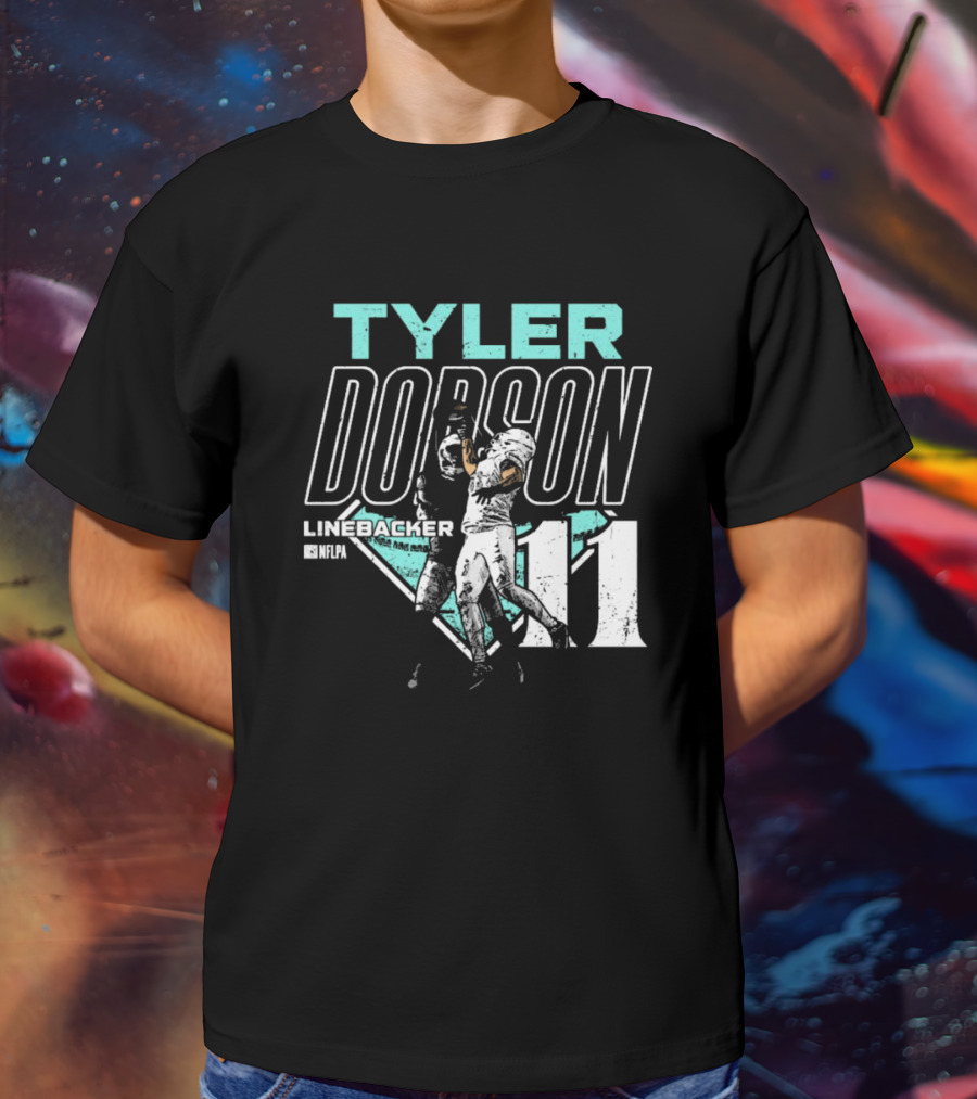 Tyler Dodson NFLPA Miami Dolphins Linebacker One-Handed Catch 11 T-Shirt