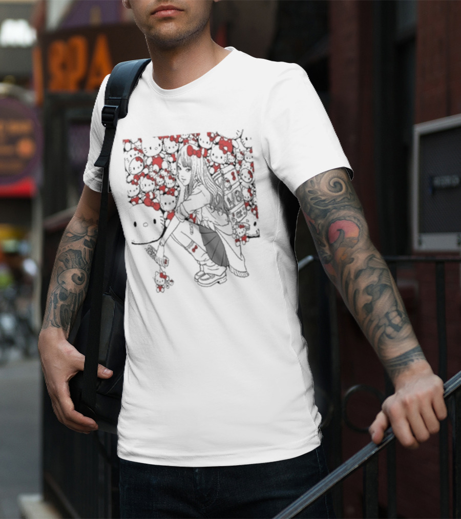 Tomie X Hello Kitty Collaboration Visual Merchandise T-Shirt