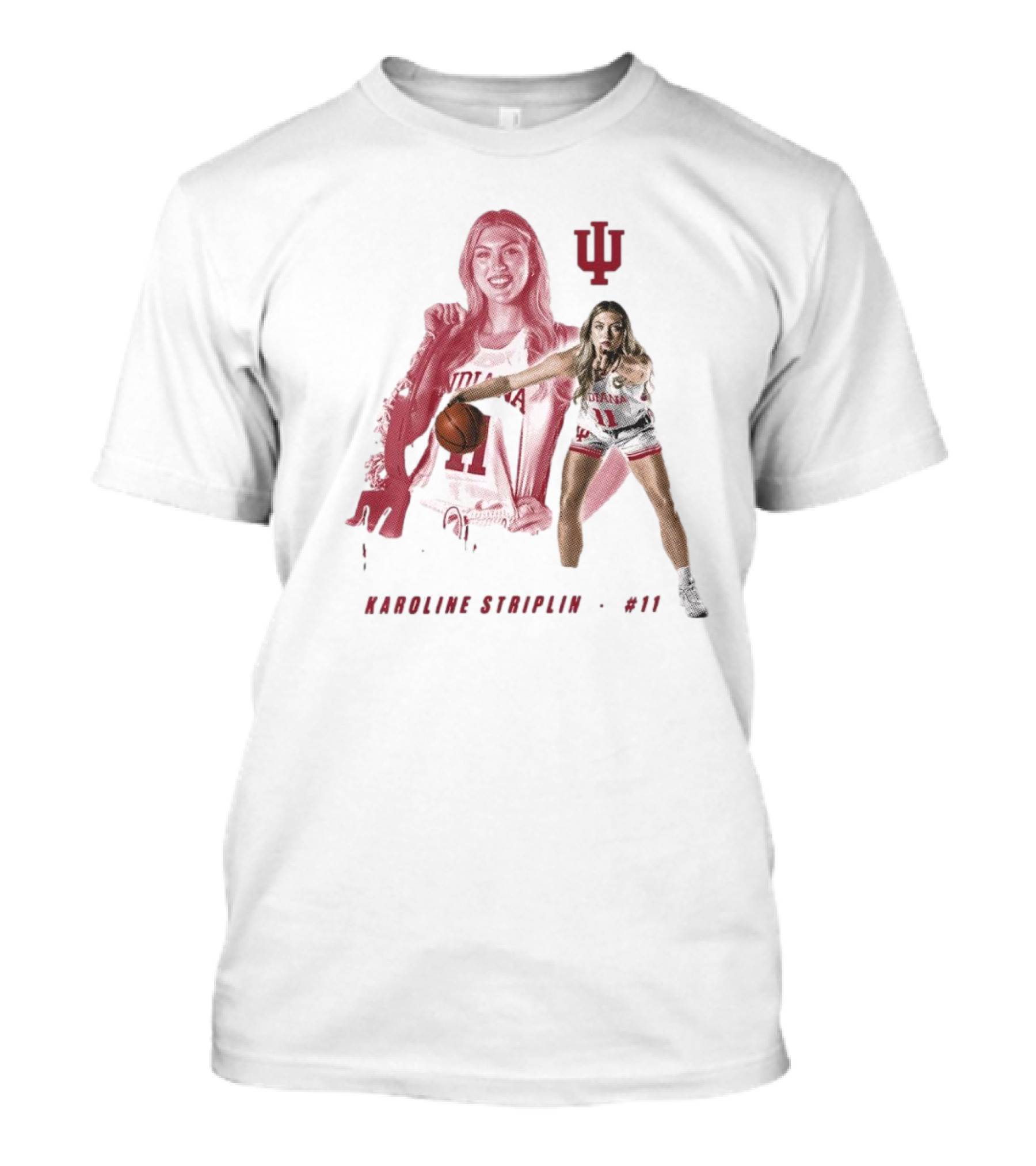 Karoline Striplin #11 Indiana Hoosiers Basketball IU T-Shirt