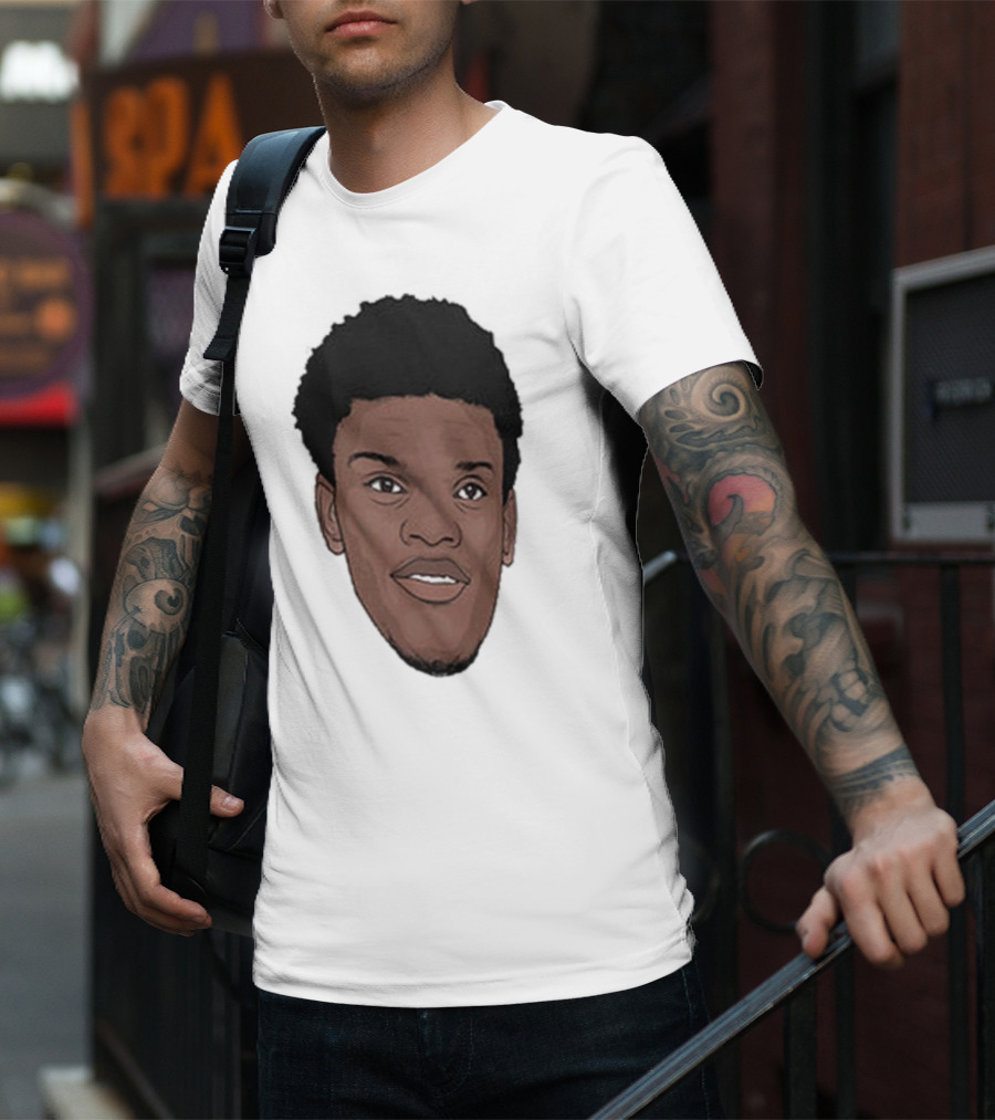 Lamar Jackson Big Head MVP Baltimore Ravens NFL T-Shirt