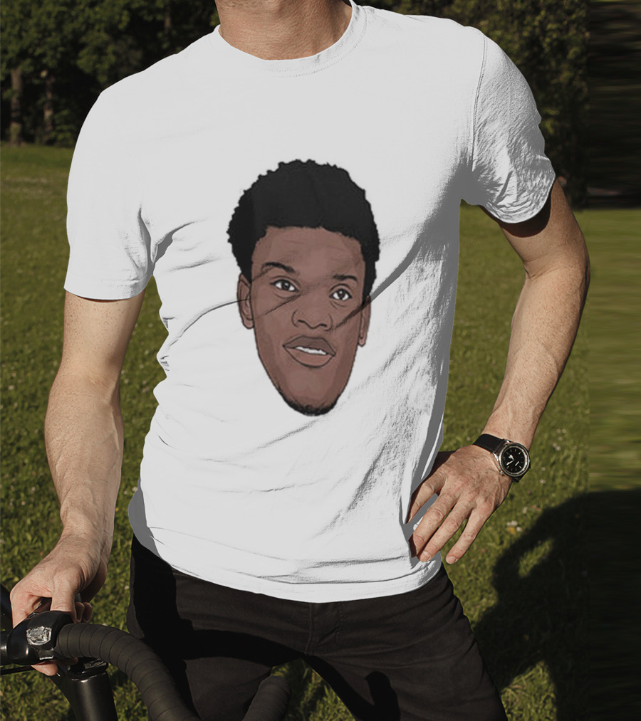 Lamar Jackson Big Head MVP Baltimore Ravens NFL T-Shirt