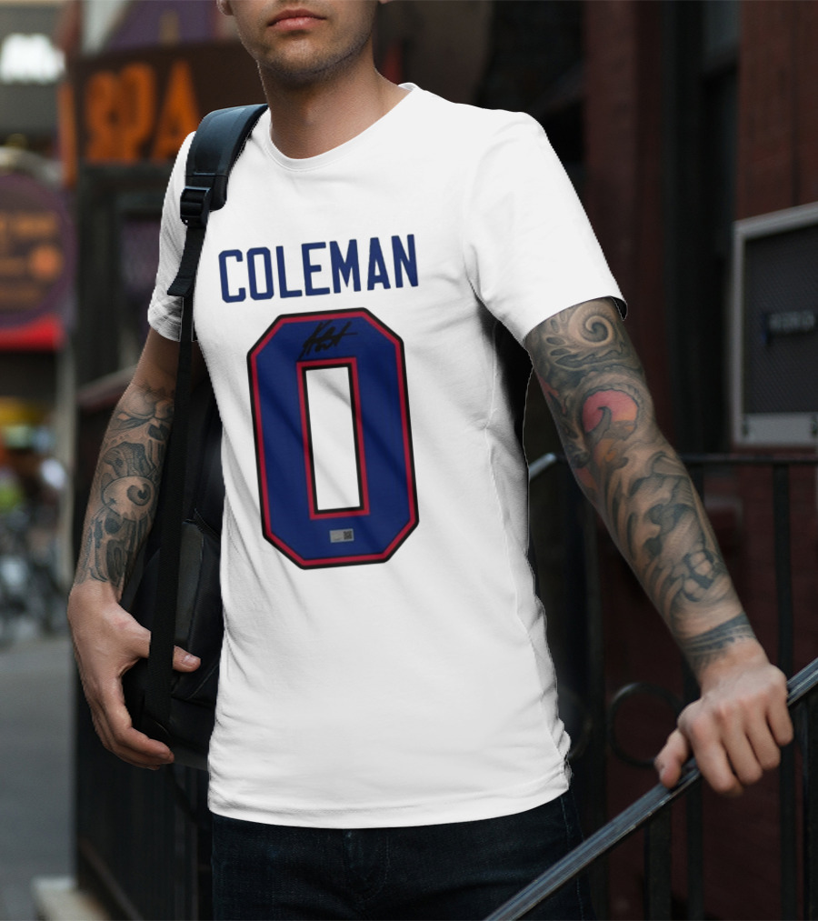 Coleman Signed Number 0 T-Shirt