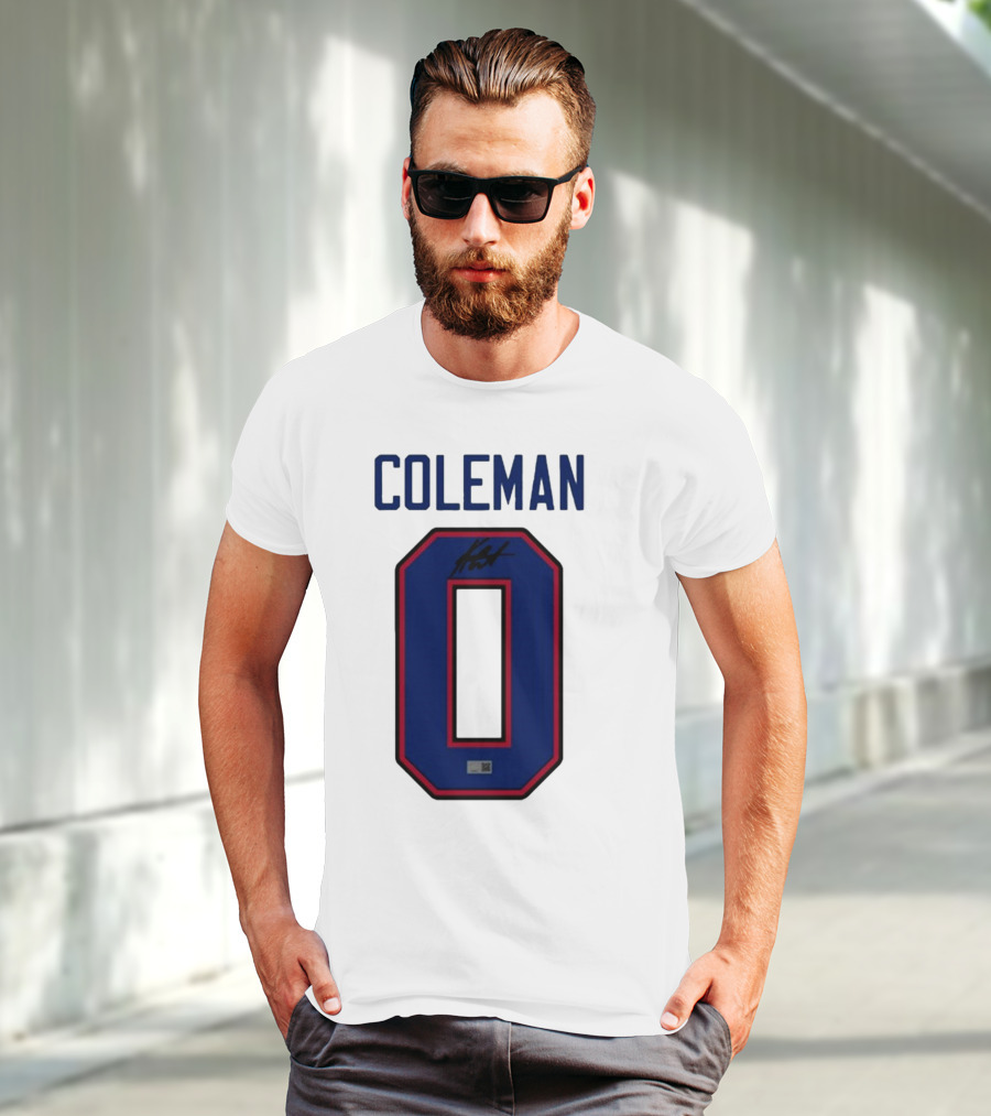 Coleman Signed Number 0 T-Shirt