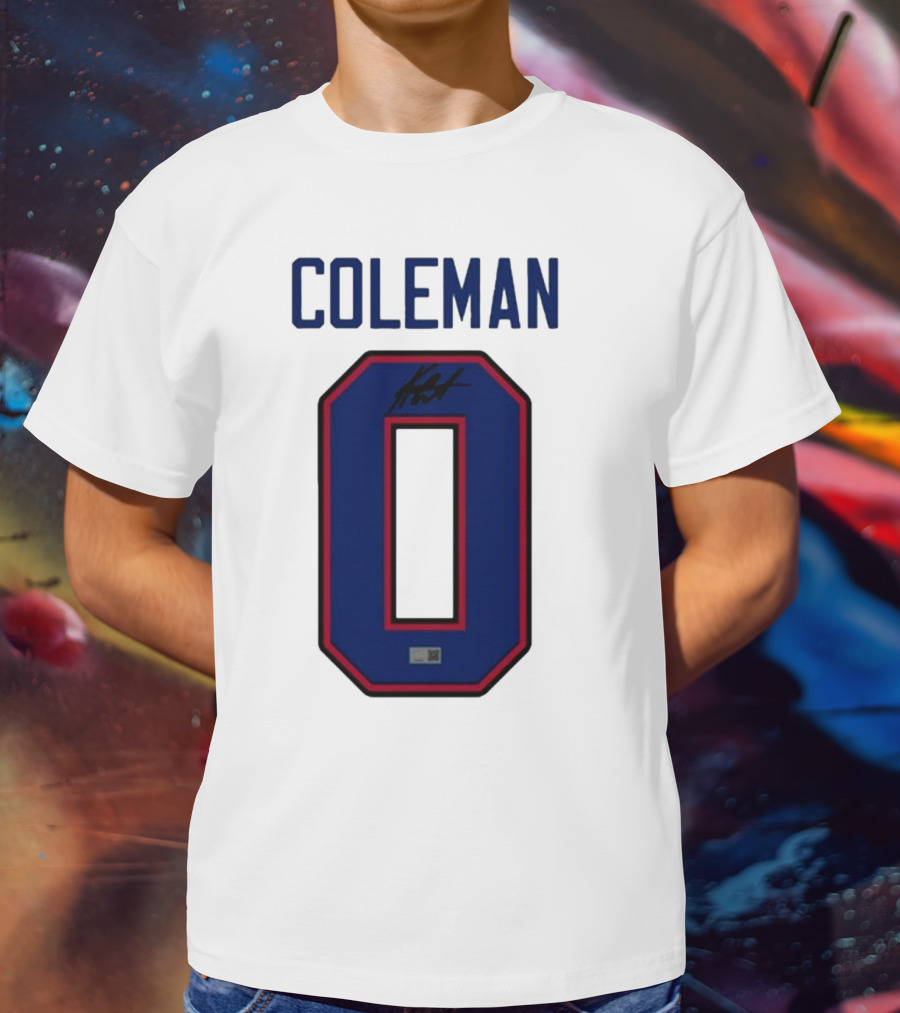 Coleman Signed Number 0 T-Shirt