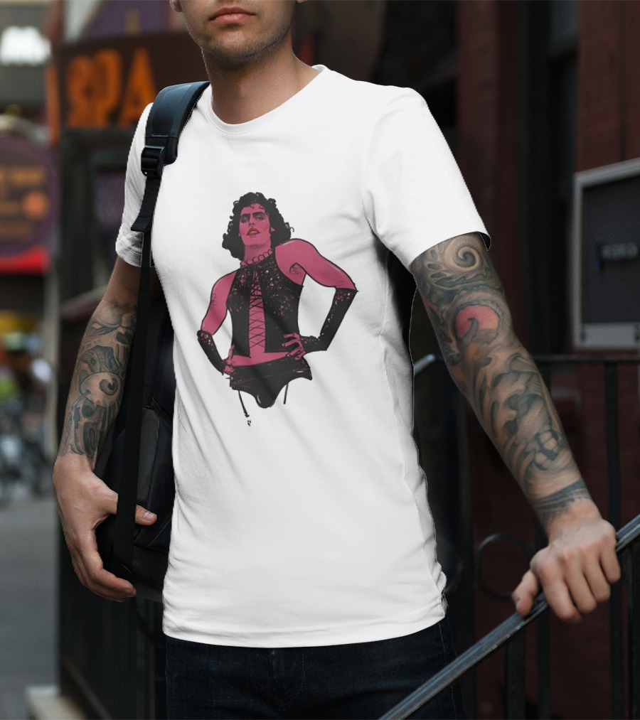 Macho Frank N Furter Rocky Horror Tim Curry Dr. Frank-N-Furter Iconic Costume Image T-Shirt