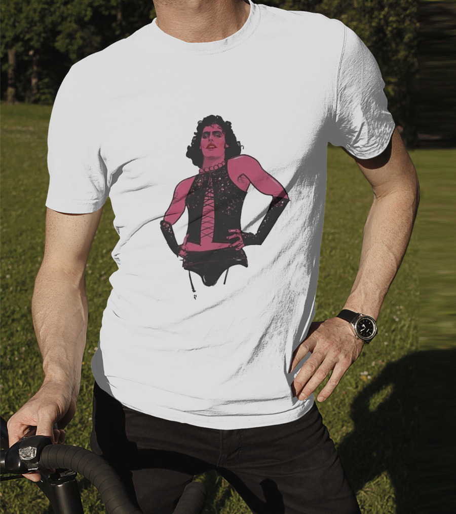 Macho Frank N Furter Rocky Horror Tim Curry Dr. Frank-N-Furter Iconic Costume Image T-Shirt