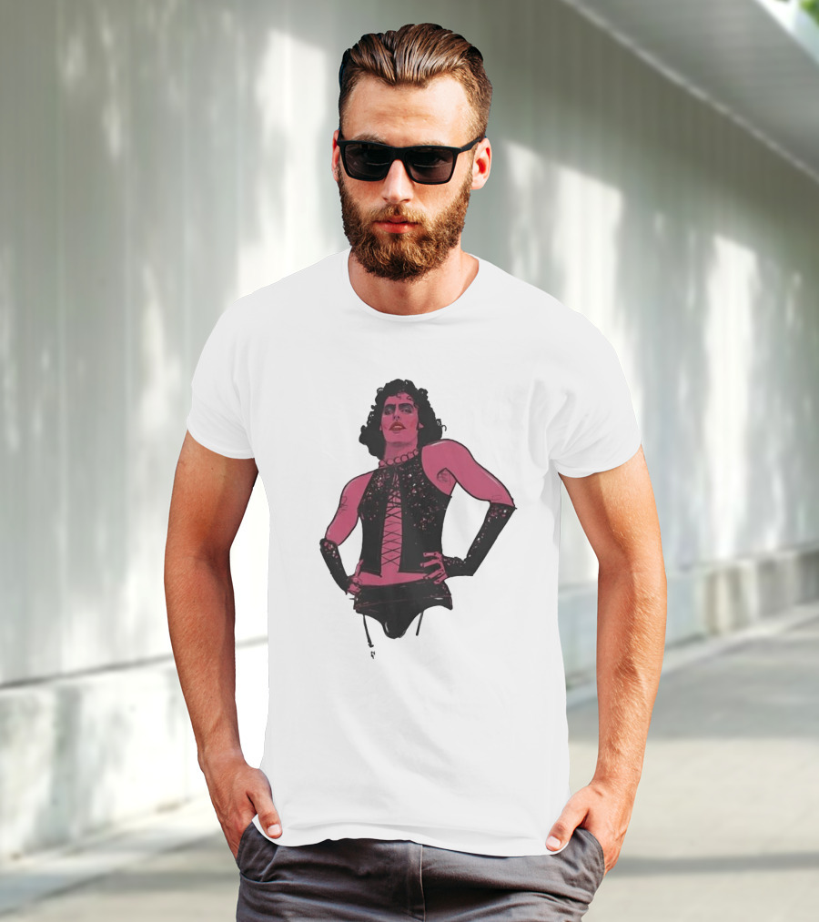 Macho Frank N Furter Rocky Horror Tim Curry Dr. Frank-N-Furter Iconic Costume Image T-Shirt