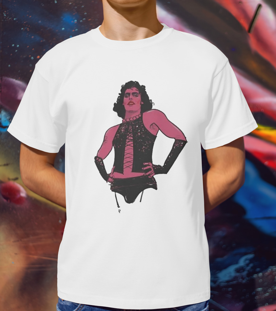 Macho Frank N Furter Rocky Horror Tim Curry Dr. Frank-N-Furter Iconic Costume Image T-Shirt
