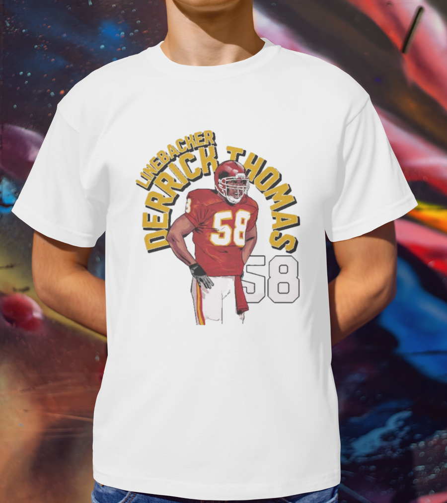 Linebacker Derrick Thomas 58 Kansas City Chiefs NFL T-Shirt