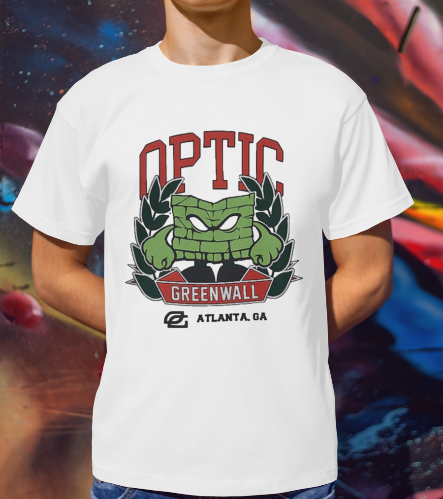 Optic Greenwall Atlanta GA City Colors T-Shirt