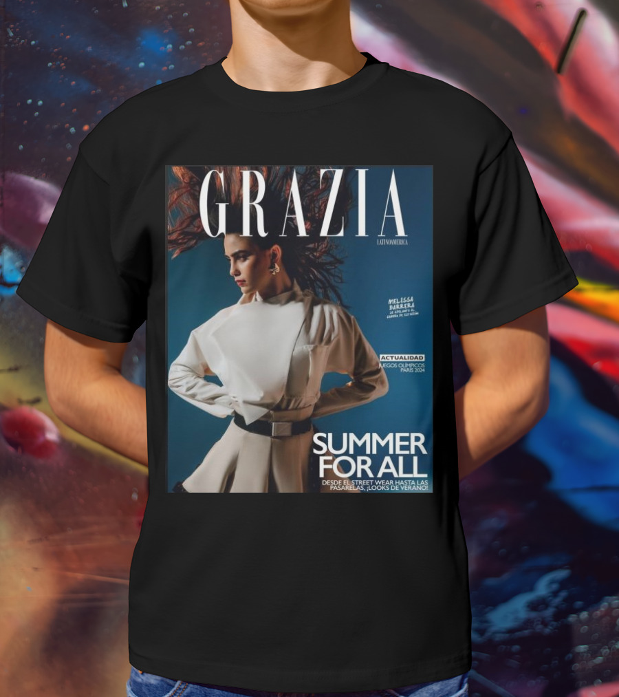 Grazia Latinoamerica Summer For All Melissa Barrera Juegos Olimpicos Paris T-Shirt