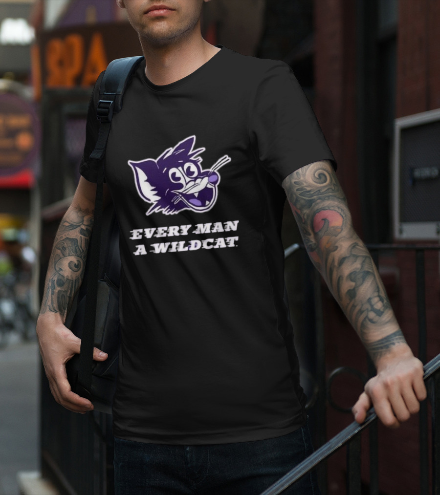 Every Man A Wildcat K-State Purple Wildcats Rally Pride T-Shirt