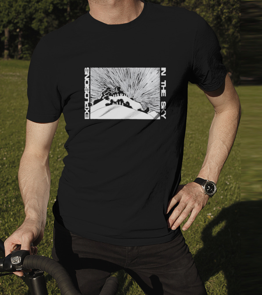 Explosions In The Sky End Mountain Eruption Scene T-Shirt