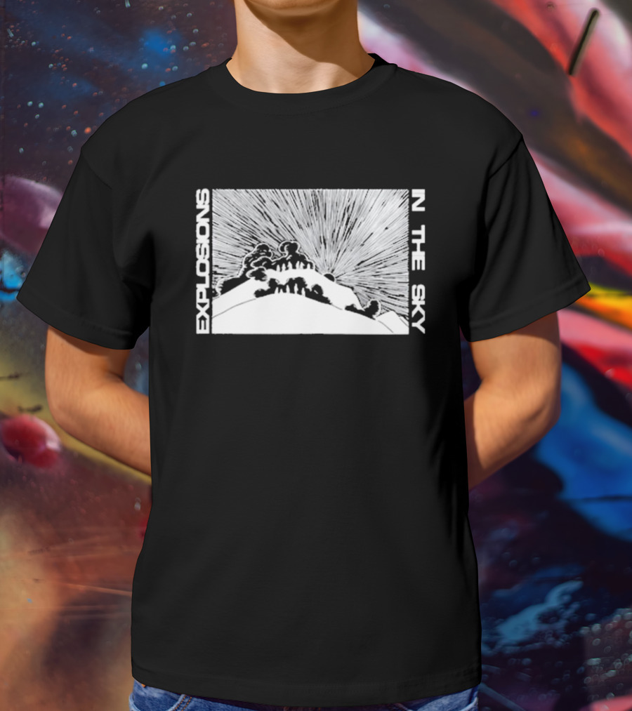 Explosions In The Sky End Mountain Eruption Scene T-Shirt