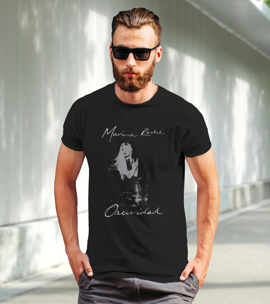 Marina Reche Oscuridad Camiseta Mujer En Silueta Blanca T-Shirt