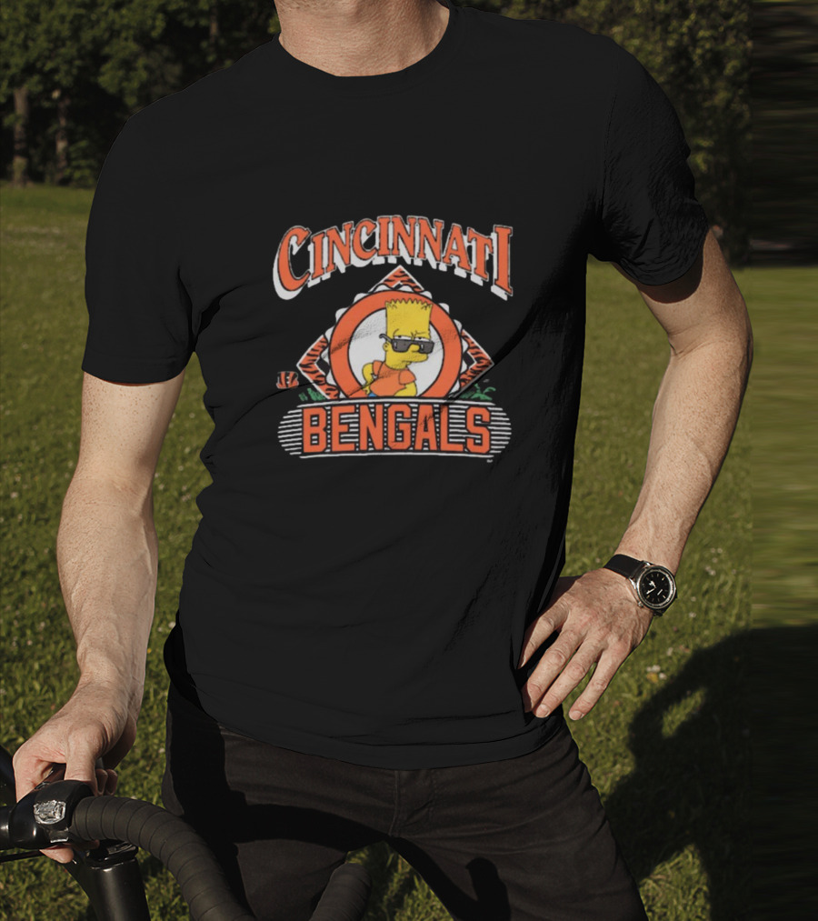 Cincinnati Bengals NFL Bart The Simpsons T-Shirt