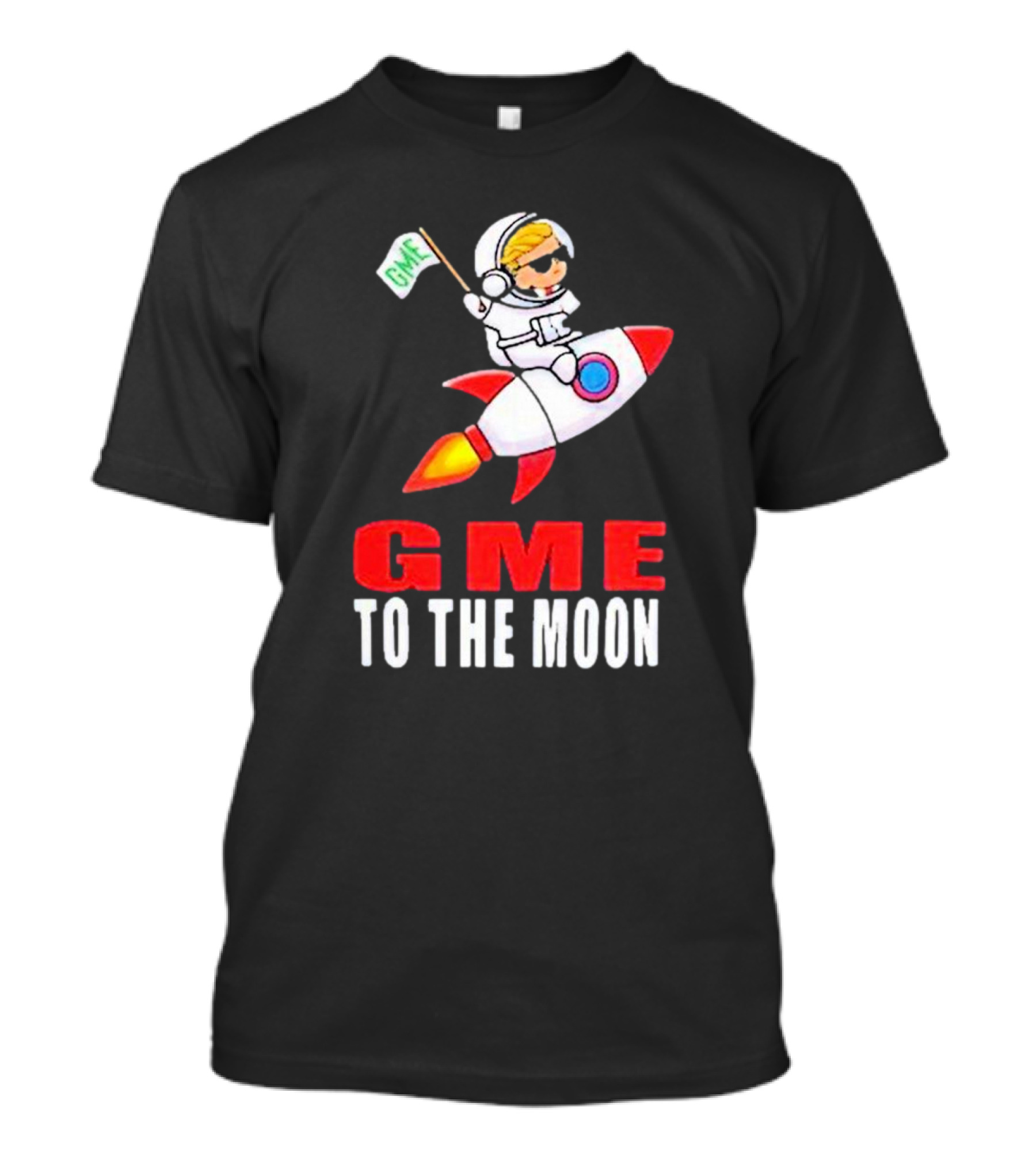 GME WallStreetBets To The Moon Astronaut Rocket T-Shirt
