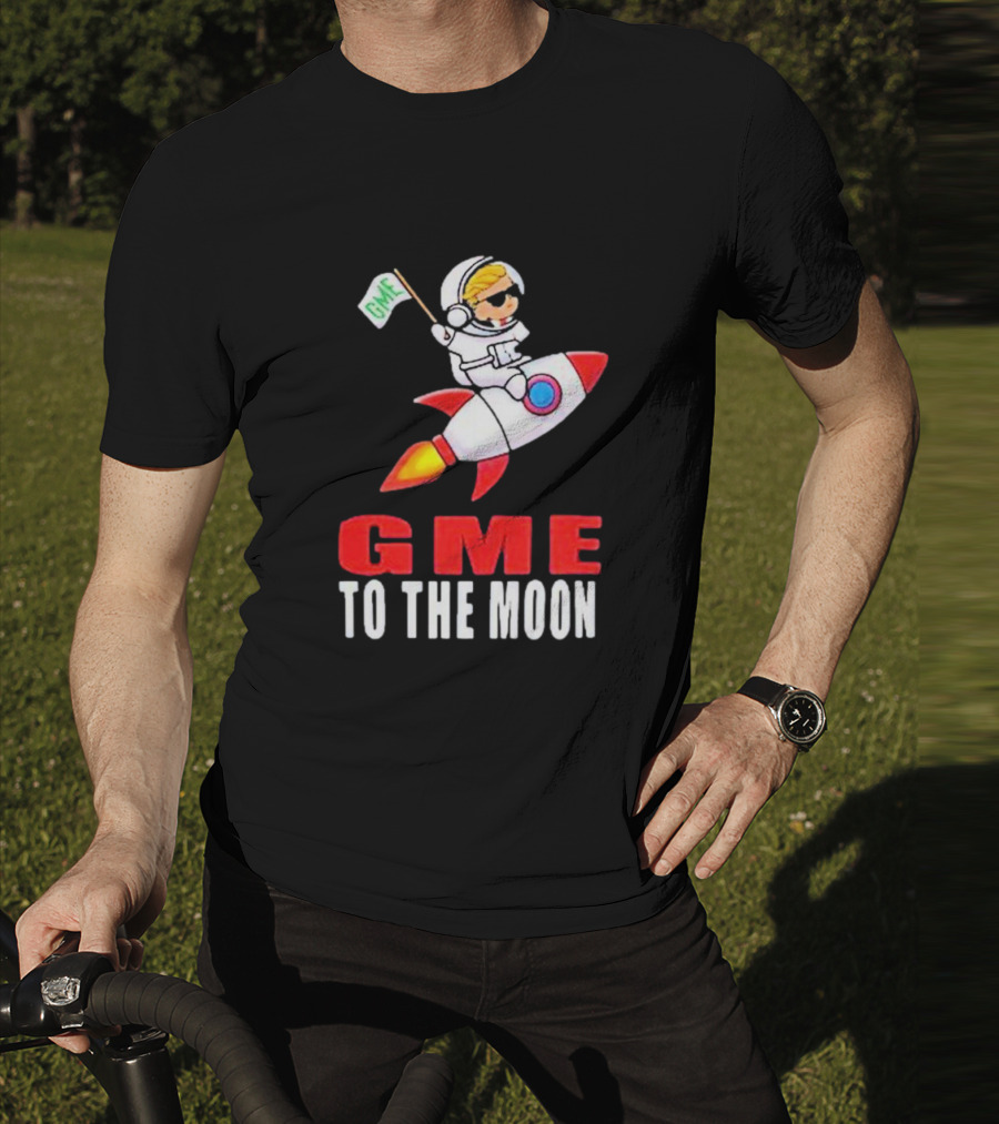 GME WallStreetBets To The Moon Astronaut Rocket T-Shirt