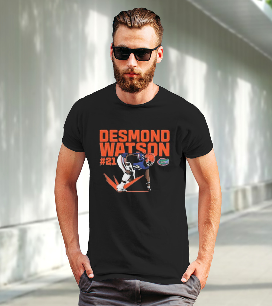 Desmond Watson #21 Florida Gators NCAA Football Caricature T-Shirt