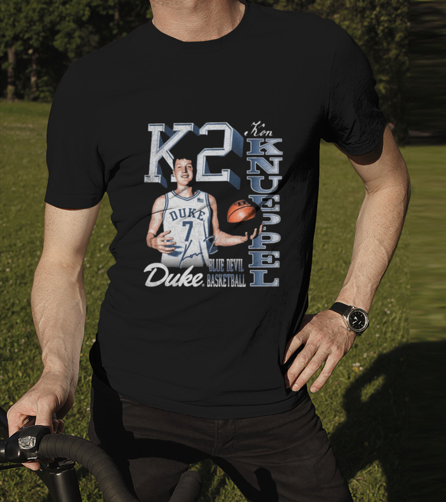 Kon Knueppel K2 Duke Blue Devils Basketball 90s Signature T-Shirt