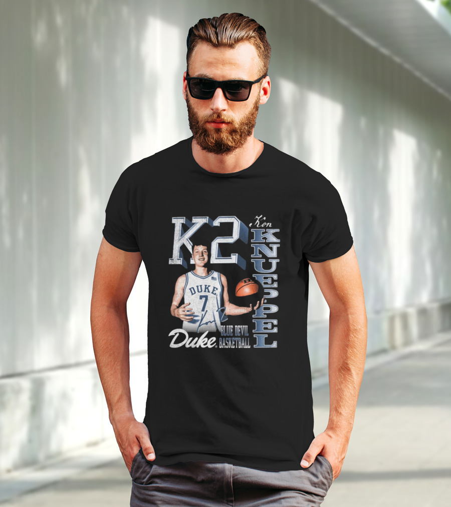 Kon Knueppel K2 Duke Blue Devils Basketball 90s Signature T-Shirt
