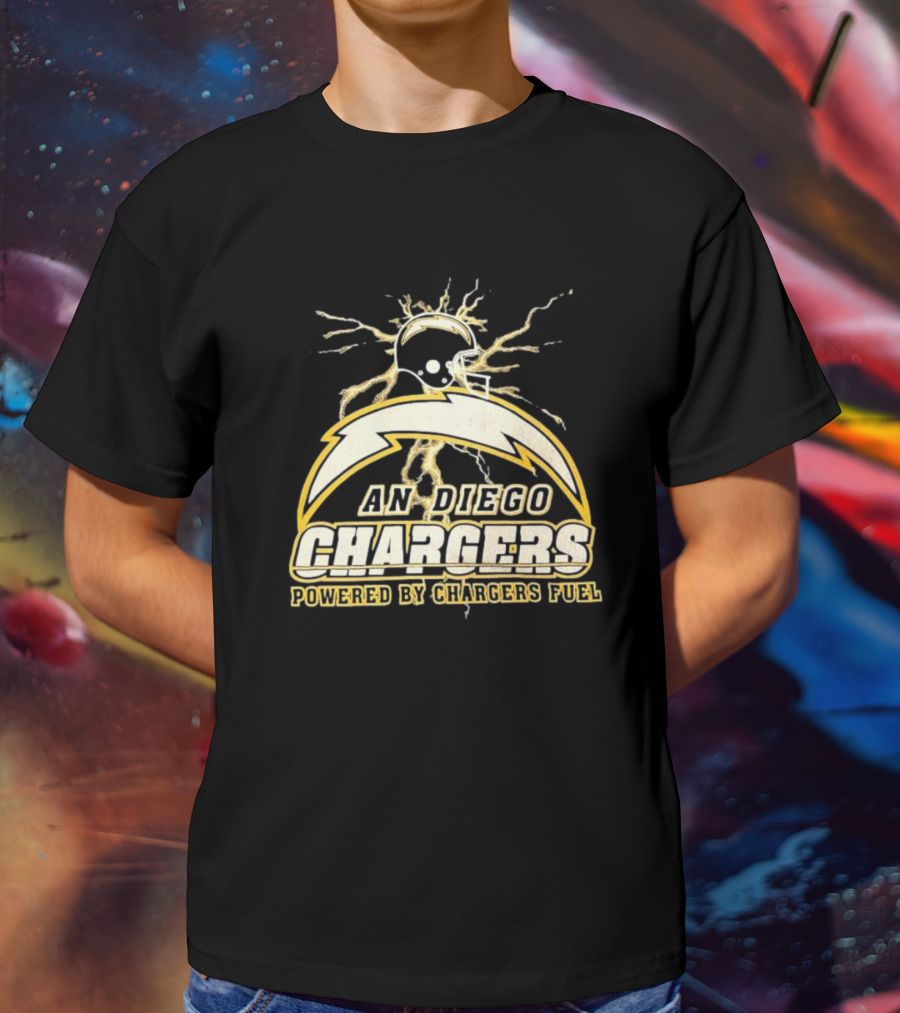 San Diego Chargers Powered By Chargers Fuel Vintage T-Shirt