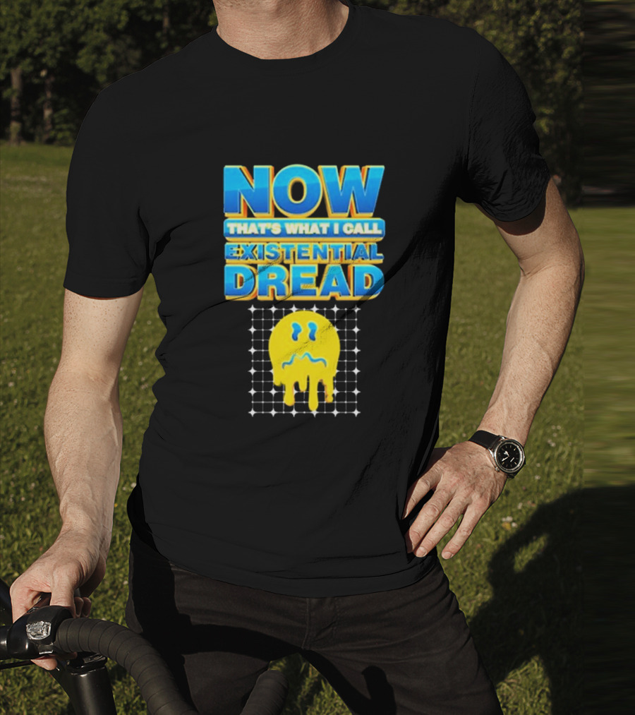 NOW That’s What I Call Existential Dread Melting Emoji Grid T-Shirt