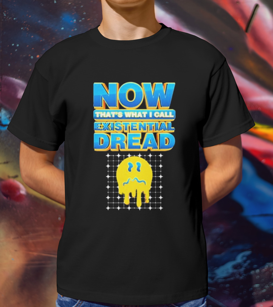 NOW That’s What I Call Existential Dread Melting Emoji Grid T-Shirt