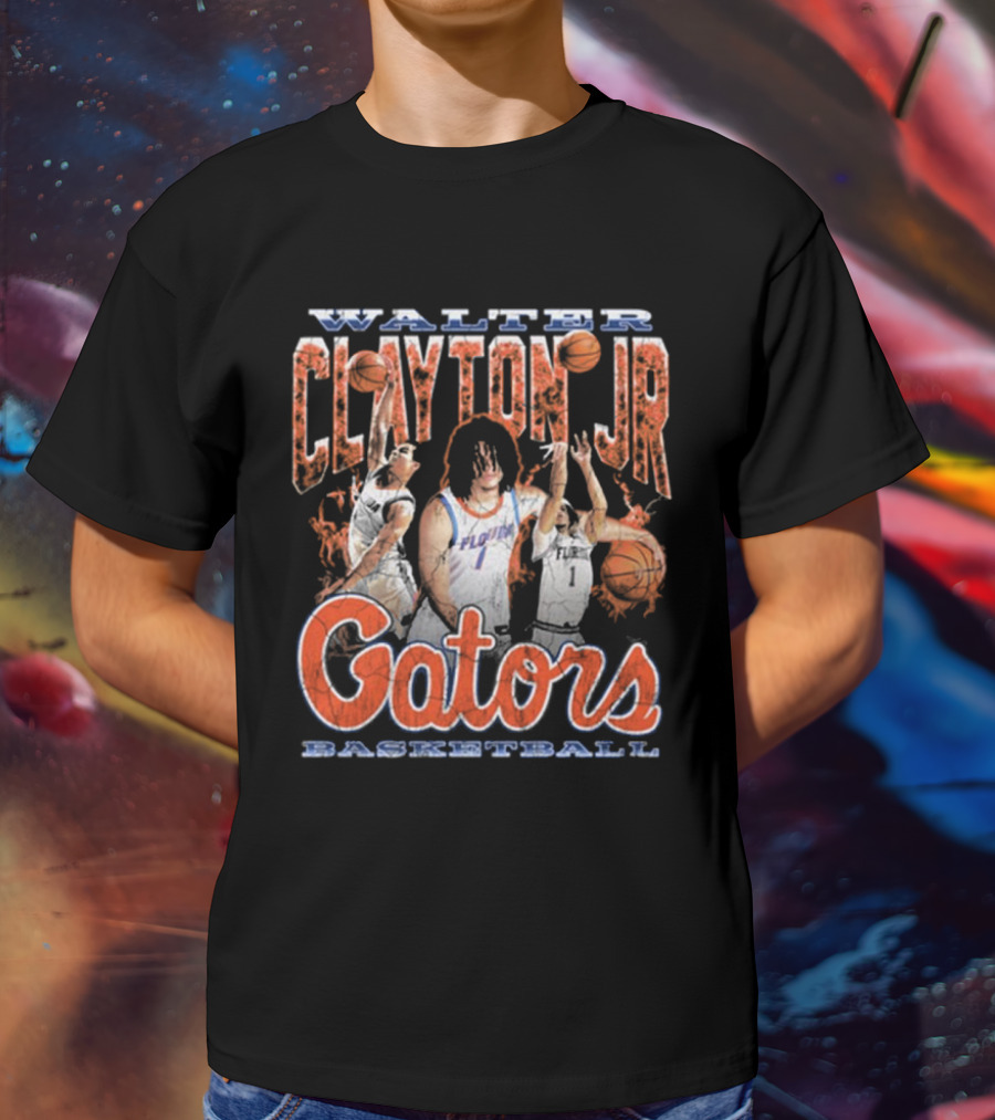 Walter Clayton Jr Florida Gators Basketball 90s T-Shirt