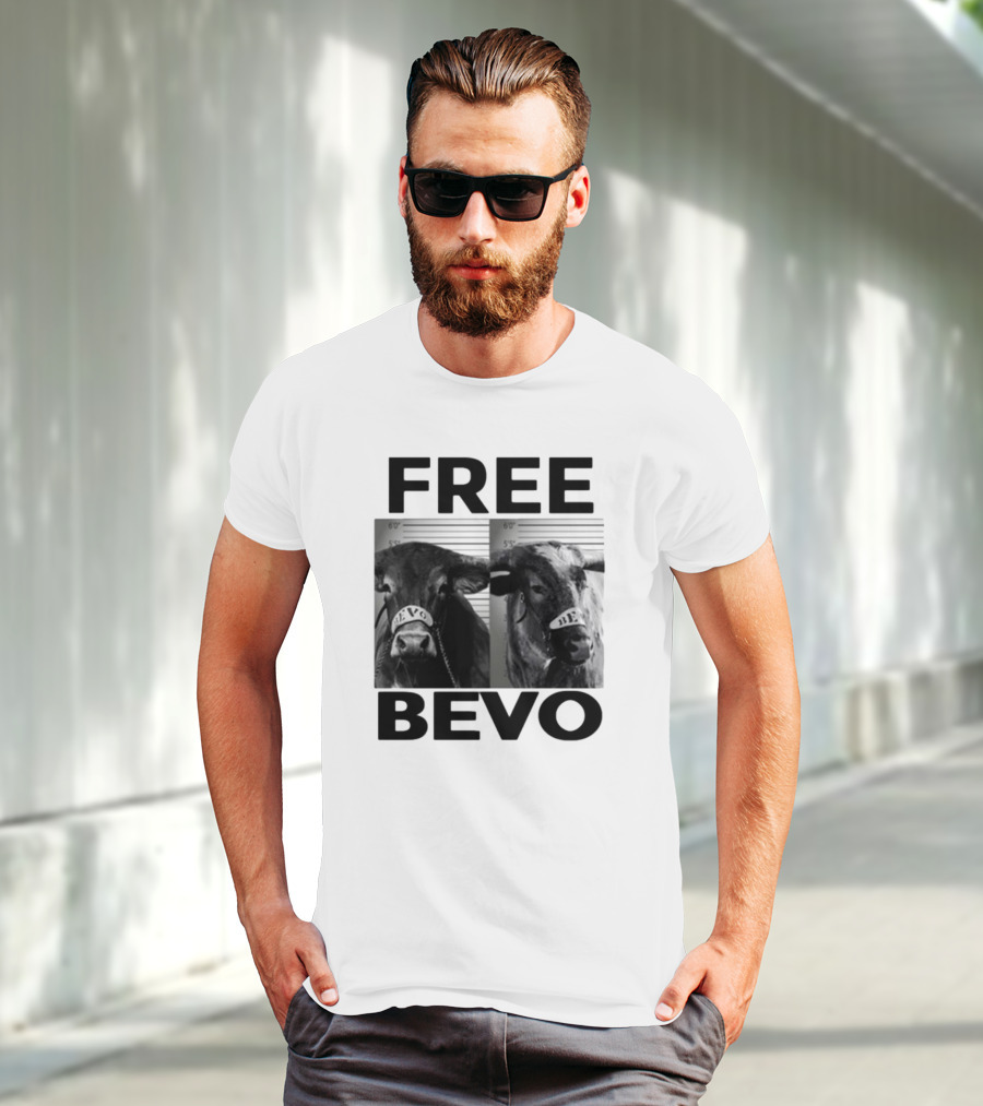 Free Bevo Mugshot Cow With Kyle Umlang T-Shirt