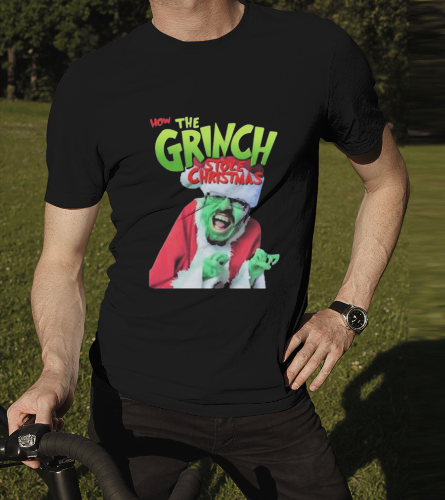 Ricky Berwick How The Grinch Stole Christmas Green Face Santa Costume T-Shirt