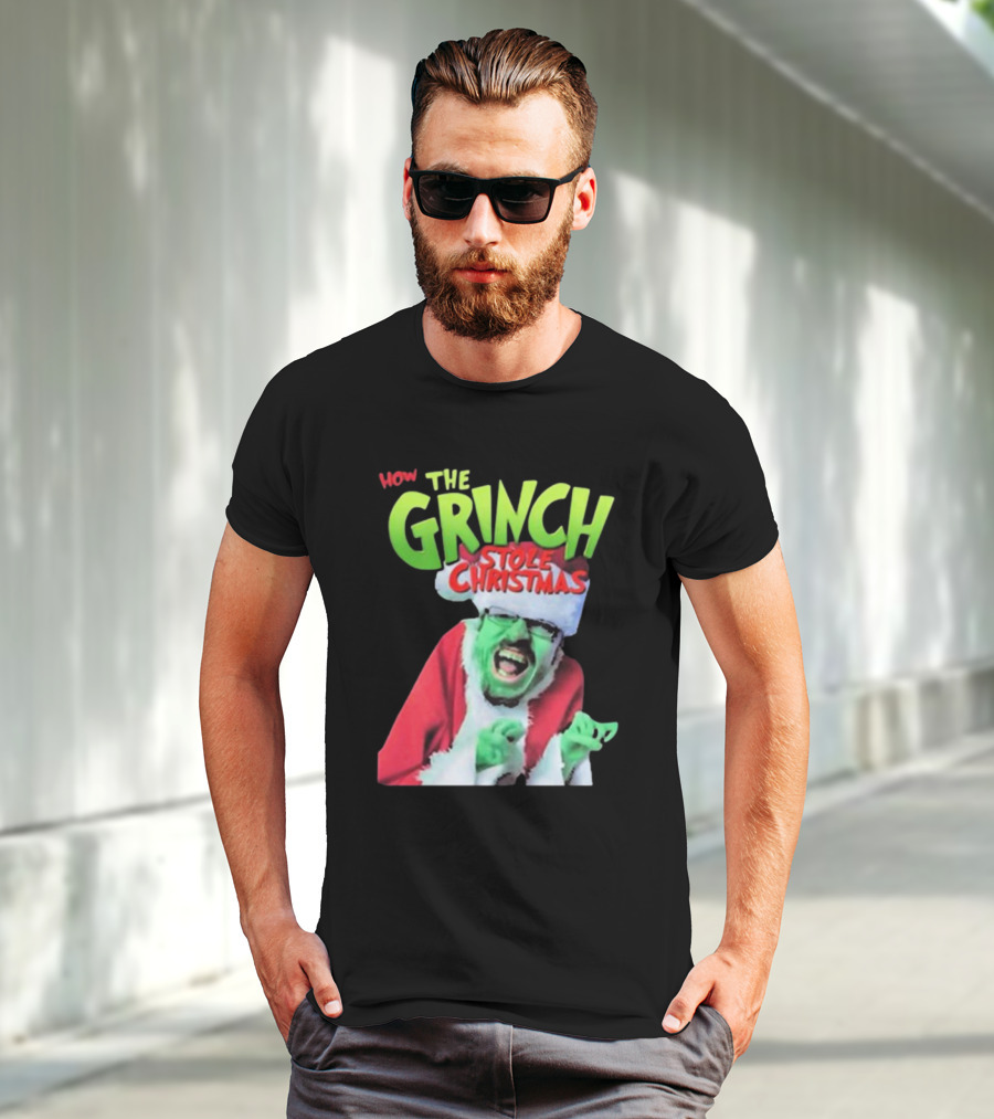 Ricky Berwick How The Grinch Stole Christmas Green Face Santa Costume T-Shirt