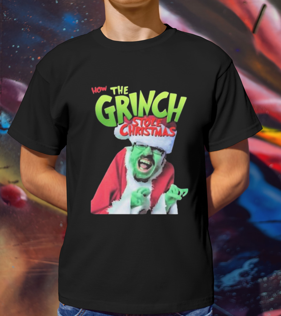 Ricky Berwick How The Grinch Stole Christmas Green Face Santa Costume T-Shirt