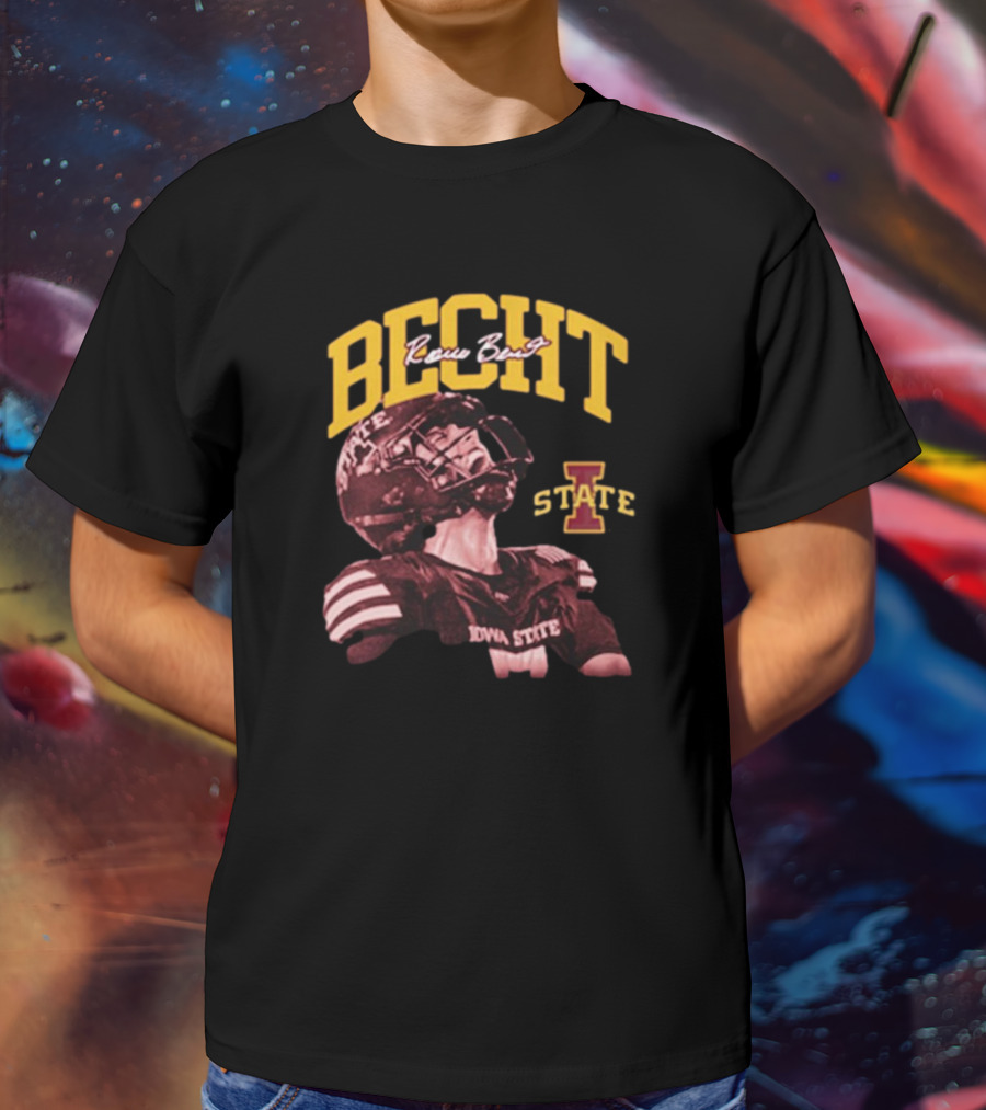 Iowa State Cyclones Rocco Becht Crimson Spotlight Signature T-Shirt