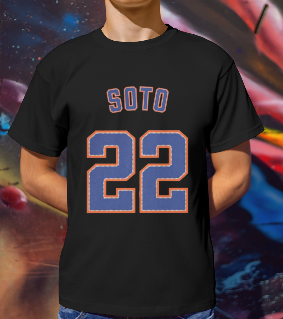 Juan Soto 22 New York Mets MLB Baseball 2025 T-Shirt