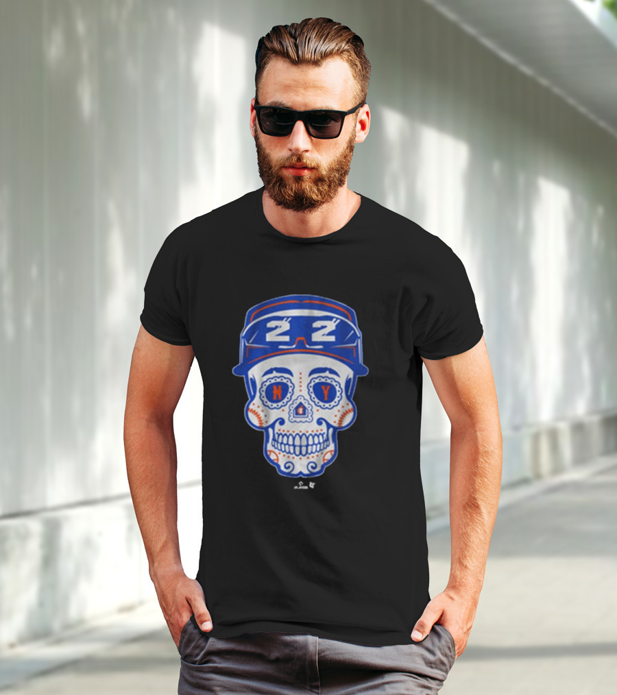 Juan Soto NY Mets Sugar Skull MLB Baseball 2025 Queens T-Shirt