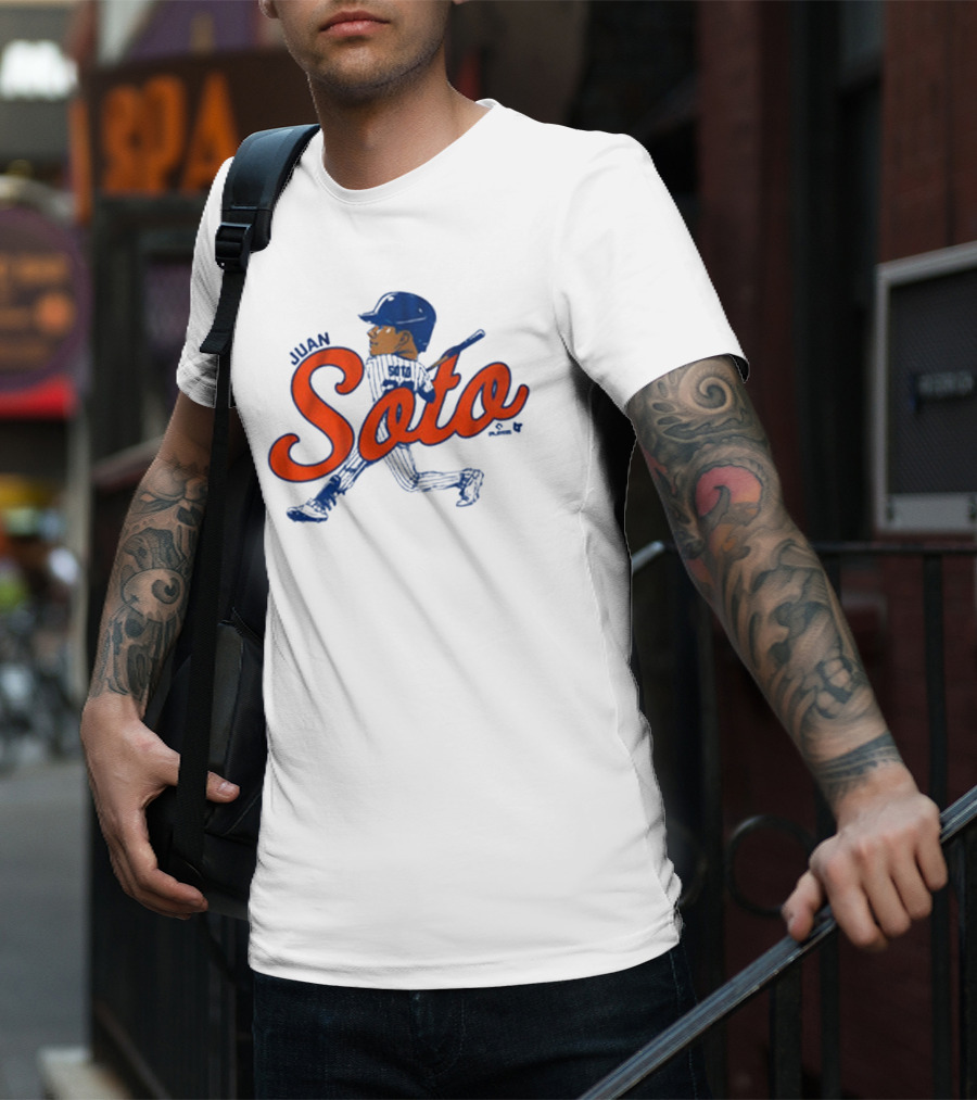 Juan Soto Caricature MLB New York Mets Queens T-Shirt