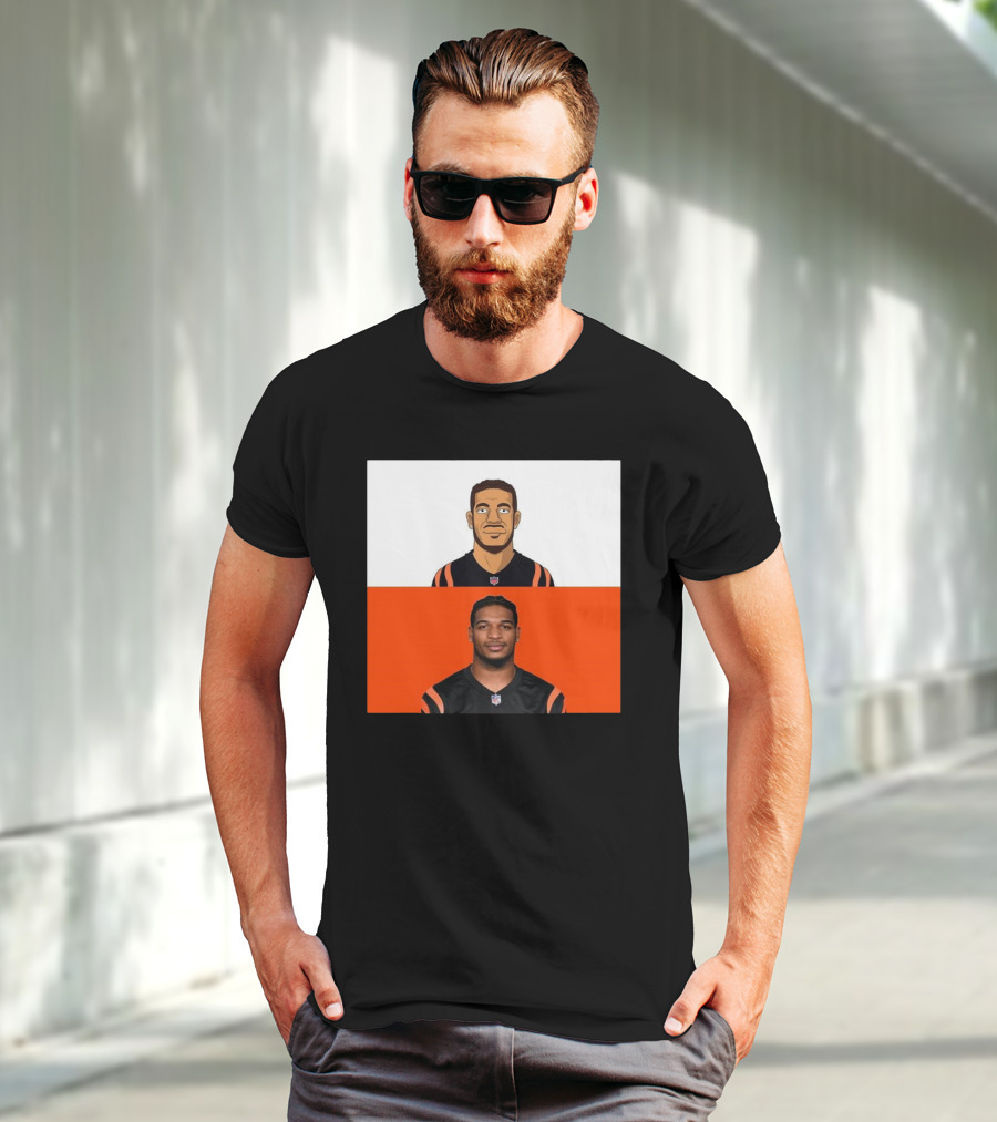 Ja’Marr Chase Cincinnati Bengals The Simpsons NFL Themed Drawing T-Shirt