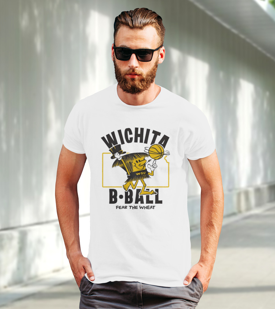 Wichita B-Ball Fear The Wheat WSU Vintage T-Shirt