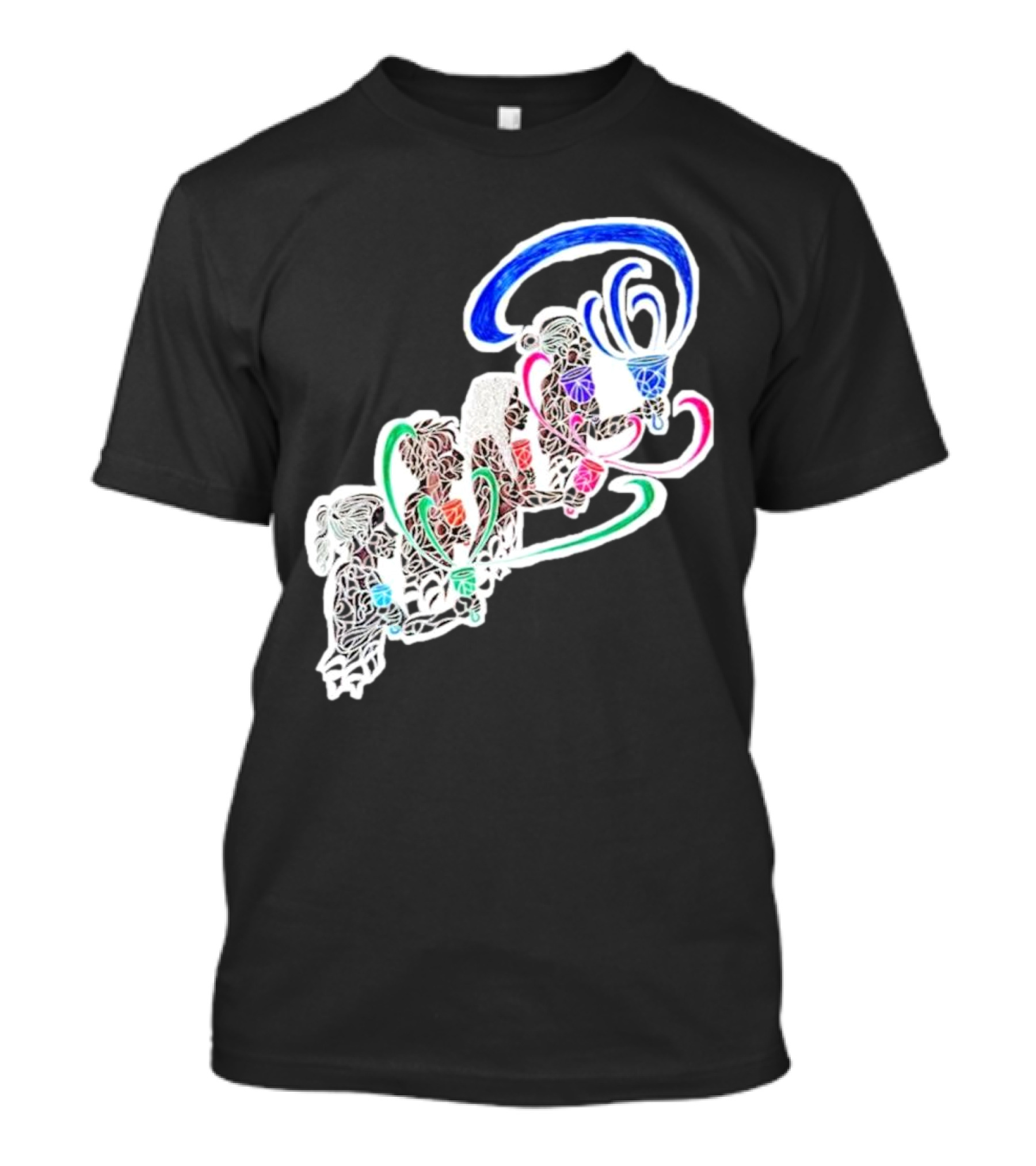 A Joyful Noise Bell Ringers Whimsical Line T-Shirt