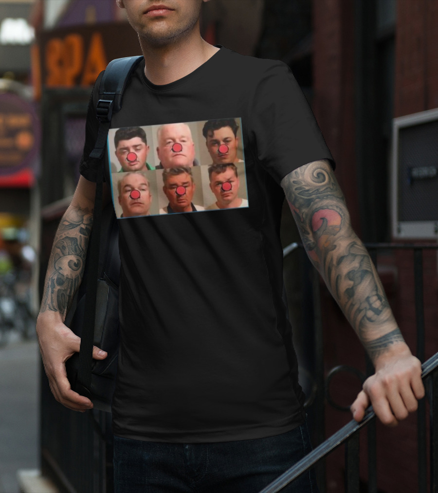 Bradley Jennings Mesker Daley Carroll And Carroll 1st 6 Man Clown Red Nose Faces T-Shirt