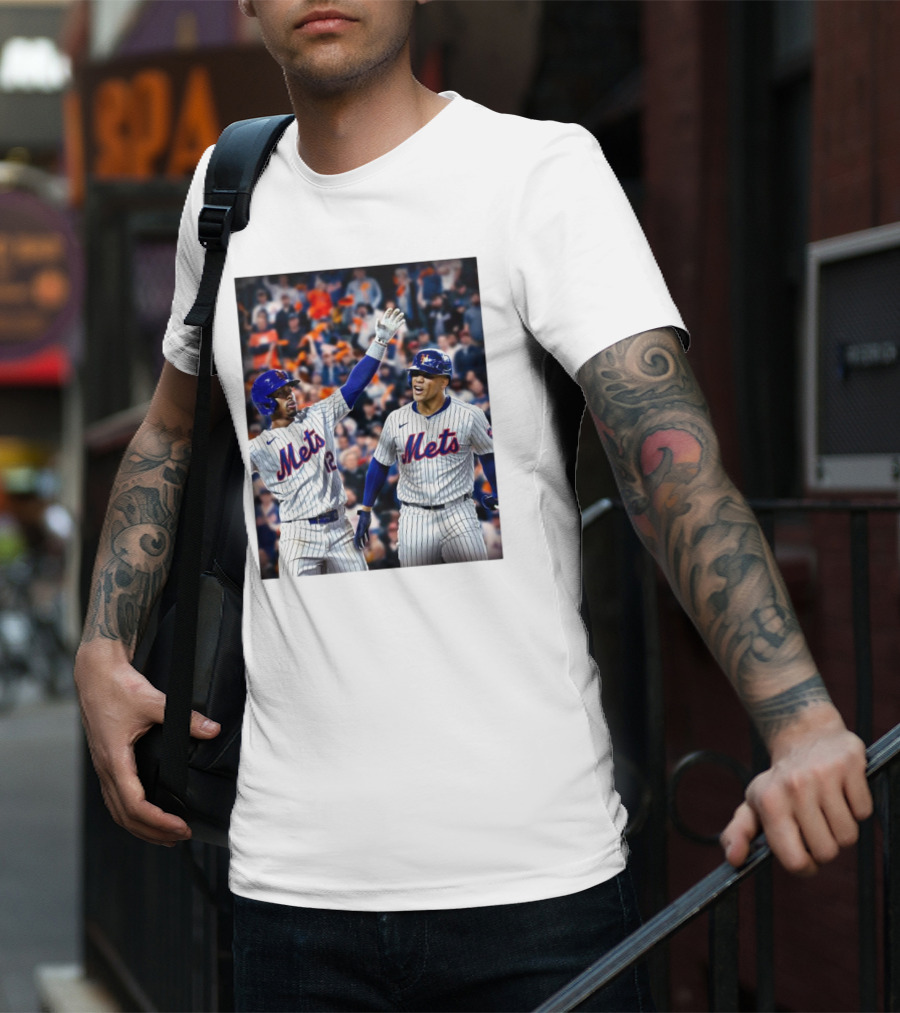 New York Mets MLB Teammates Juan Soto Francisco Lindor T-Shirt