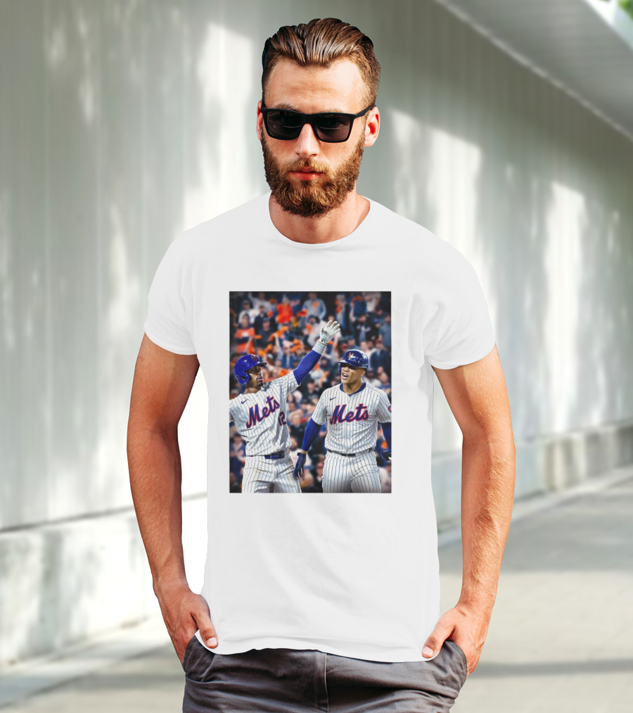 New York Mets MLB Teammates Juan Soto Francisco Lindor T-Shirt