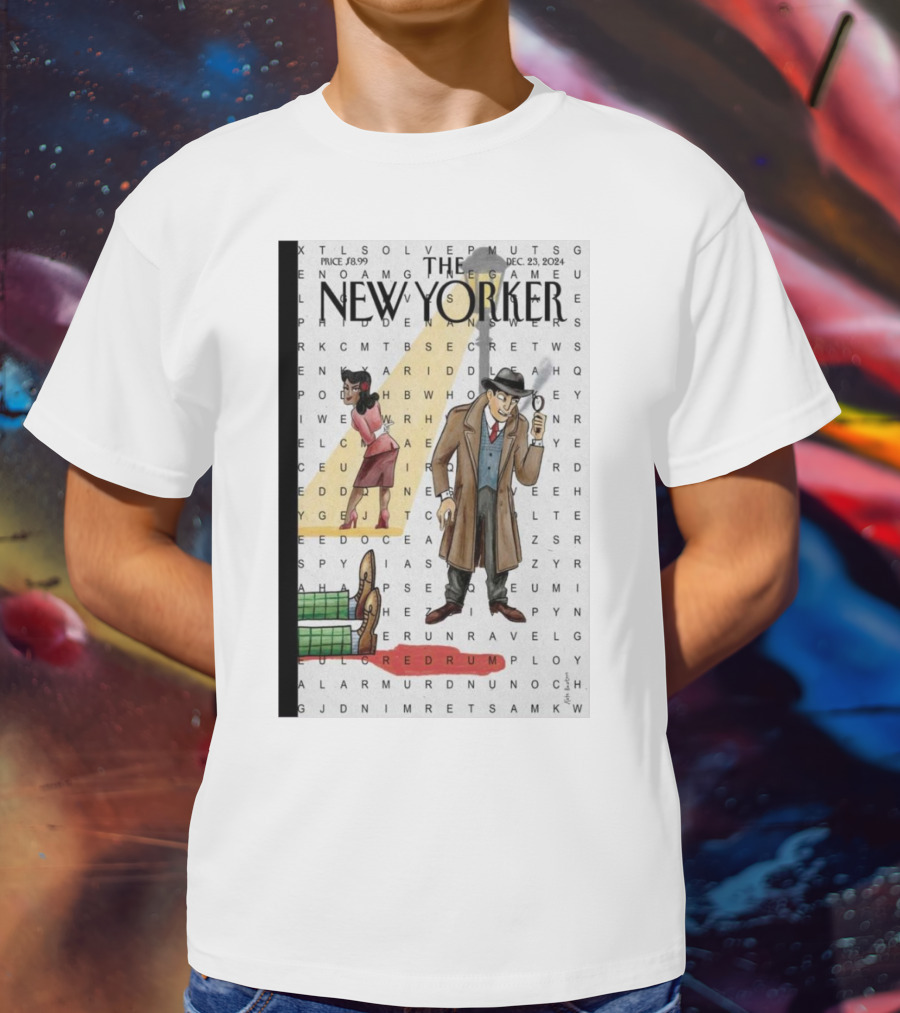 The New Yorker Kate Beaton Murder Mystery Redrum Dec 23 T-Shirt