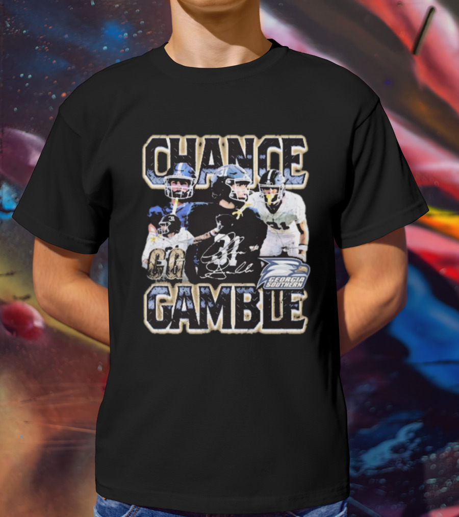 Chance Gamble Georgia Southern Eagles Football Go Signature 90s T-Shirt